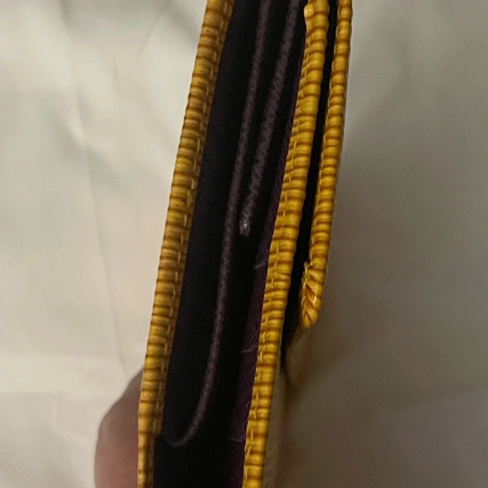 Louis Vuitton vintage Epi Yellow wallet Clutch Bag excellent condition